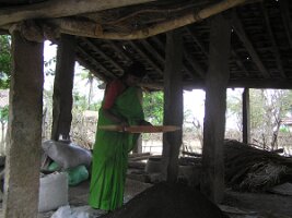 Seperating-vermi-compost